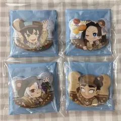 鬼滅の刃 実りの秋まつり2025 ランダムくま缶バッジB 4点セット