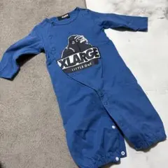 XLARGE ベビー用ロンパース 青 ゴリラプリント