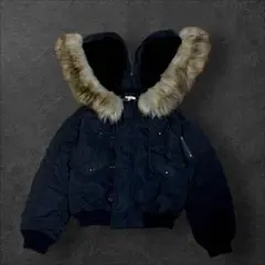 MOUSSY N2B 黒　ファージャケット　ミニタリージャケット 2025 MOUSSY SHORT N2B ブラック黒 新品タグ付き y2k ミリタリー