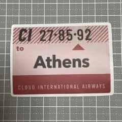 【YY-2】防水ステッカー 旅行 trip 旅券タグ tag チケット