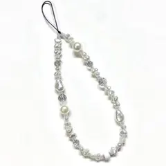 ビーズストラップ パール クリスタル StringTing
