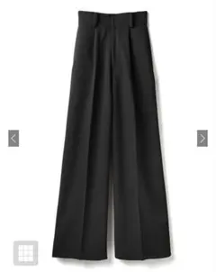 GRL センタープレスワイドタックロングパンツ gm615