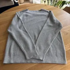 無印良品 洗える ワッフル 編み クルーネック セーター　トレーナー