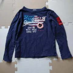 ミキハウス　ダブルビー　ロンT　130cm ネイビー