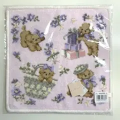 新品 ジルスチュアート シェニール織 ハンカチ ピンク シュニール織