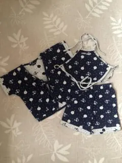 コムサイズム　ジンベイの上下＆スタイセット　男の子90センチ