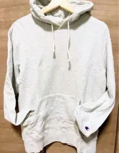 Champion 杢薄グレー パーカー Lサイズ
