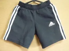 adidas Disney ショートパンツ 120 3本ライン 黒パンツ