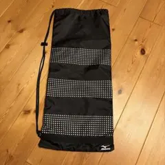 MIZUNO ラケットバッグ 巾着型 ブラック