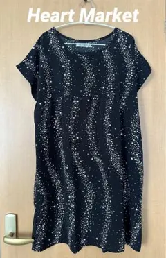 Heart Market ハートマーケット　チュニック　ワンピース　星柄　BK
