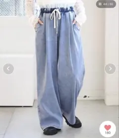 tiptop フリル使いカットイージーパンツ