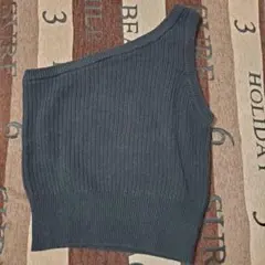 LOWRYS FARM【F】レディース✨タンクトップ ワンショルダー リブ 綿