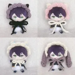 にじぱぺっと　ヘッドドレス　ネコ耳　ウサギ　ニット帽　ぬい服　10cmぬい