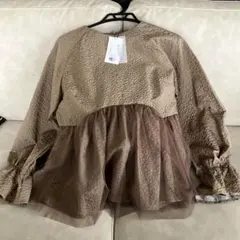 emi+ モカ色 Lサイズ 長袖チュニック　タグ付き新品