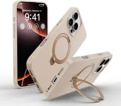 CASEKOO iPhone 16 Pro 用 ケース 360度回転スタンド