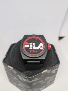 FILA アナログ腕時計 ブラック/レッドのサムネイル