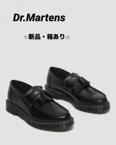 ⭐︎新品⭐︎Dr. Martens ／ADRIAN ホワイト ステッチ ローファー