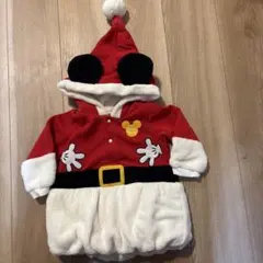 【美品】【期間限定】ミッキーサンタ　ワンピース（もこもこ）95㎝