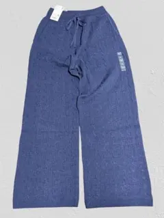 【新品】ユニクロ　ウォッシャブルニットケーブルパンツ　Ｌ