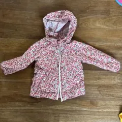 花柄フード付きアウター