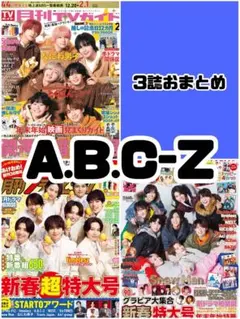 TVガイド ザテレビジョン TVfan 2月号 A.B.C-Z 雑誌 切り抜き