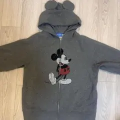 【憲&礼さま専用】ミッキー　ジップアップパーカー　フード付き Lサイズ