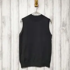 UNIQLO ユニクロ (L)　UVカットノースリーブセーター　ブラック