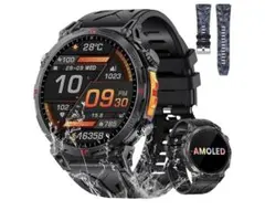 スマートウォッチ 1.6 インチChatGPT搭載 内蔵GPS AI文字盤