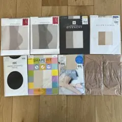 【10年以上長期保管】未使用ストッキング＆ひざ上ストッキング 9足まとめ売り