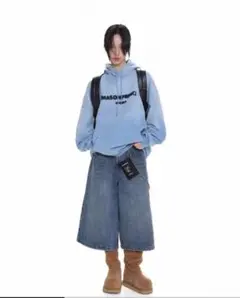 MASONPRINCE ライトブルー フーディ 24ss