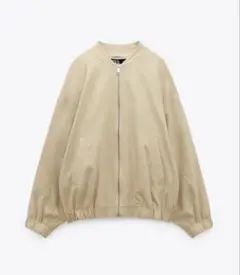 ZARA ザラ　リネンブレンドボンバージャケット　M