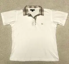 BURBERRY BRIT ポロシャツ ワンポイントホワイト Lサイズ - メルカリ