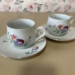 深川製磁コーヒーカップ、ソーサー２客セット