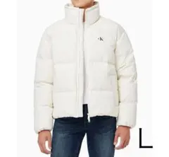 Calvin Klein Jeans 正規品　新品 ホワイトダウンジャケット　L