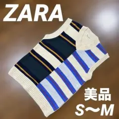 美品　ZARA ザラ　ベスト　セーター　ニット　メンズ　Sサイズ　Mサイズ