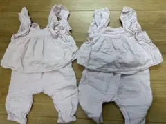 (Gap)セットアップ 70cm ボタニカル柄　双子　おそろい