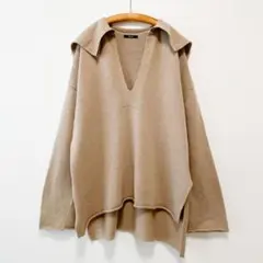 アーバンリサーチロッソ セーラーカラーVネックニットプルオーバー ゆったり