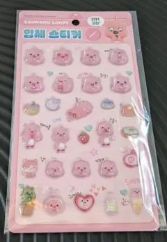 韓国限定　ジャンマンルピー LOOPY ボンボンドロップシール 　ルピー