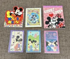 メモ帳　ディズニー　ミッキー　ミニー　10周年記念品　6冊セット　平成レトロ