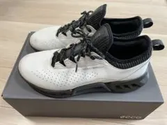 【週末値下】ECCO M GOLF BIOM C4 ホワイト ブラック 42のサムネイル