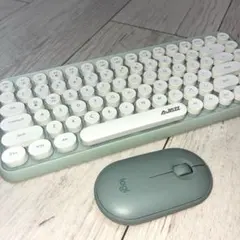 AJAZZ ワイヤレスキーボード/logi M350 ワイヤレスマウス