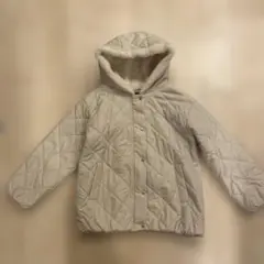 pom ponette ベージュ キルティングコート150センチ