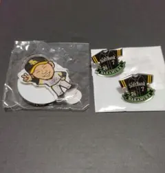 若鷹ガチャ　中村晃　アクリルスタンド　ピンバッジセット　優勝