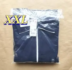 ユニクロC ミラノリブフルジップカーディガン XXL ネイビー UNIQLOC
