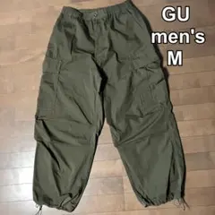 GU ジーユー　スーパーワイドカーゴパンツ　353262 カーキ　オリーブ　M
