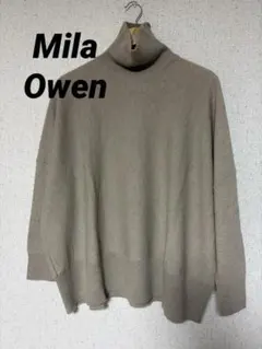 Mila Owen ミラオーウェン　羊毛カシミヤブレンド　ハイネックセーター