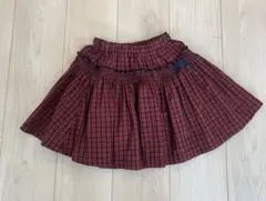familiar ファミリア　キュロットスカート　120 赤