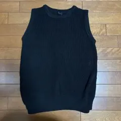 apart by lowrys 黒ニットベスト　used