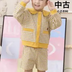 moimoln メイーチェックカーディガン＆パンツ モイモルン セットアップ