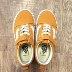 【美品】VANSスニーカーオレンジ18cm